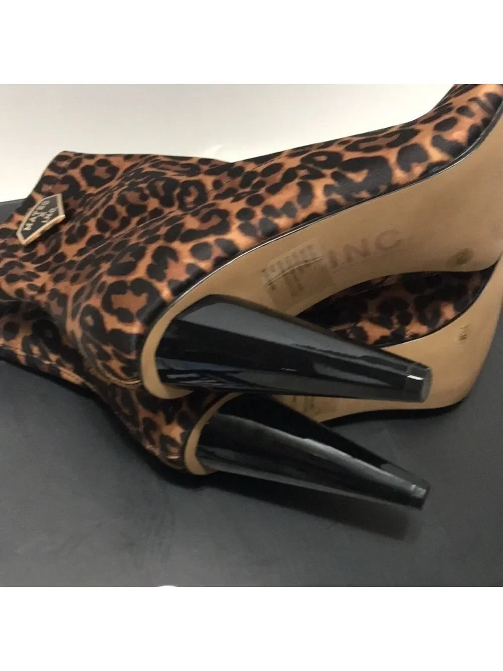 Inc Animal Print Stretch Luisa Ankle Boot